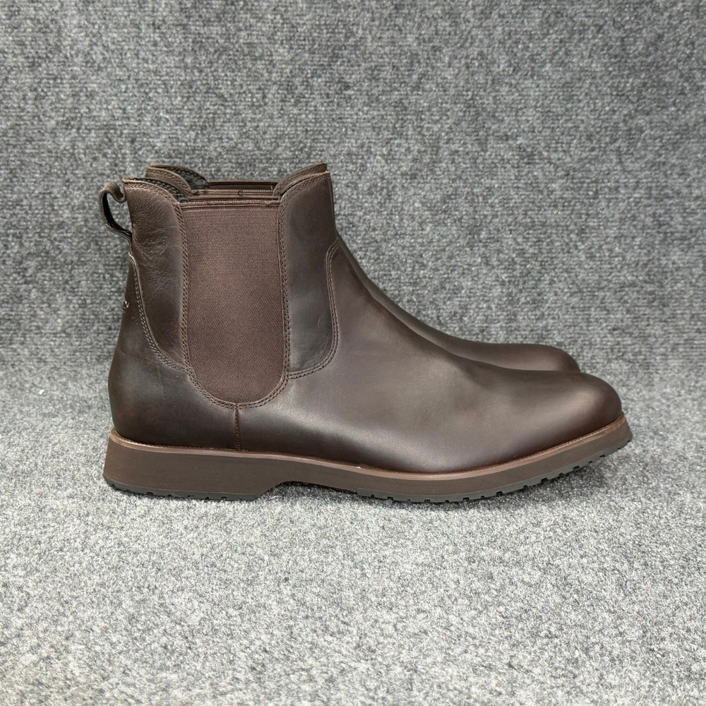 UGG Biltmore Chelsea Boots Men's 14 Brown Leather Pull On Classic Shoes